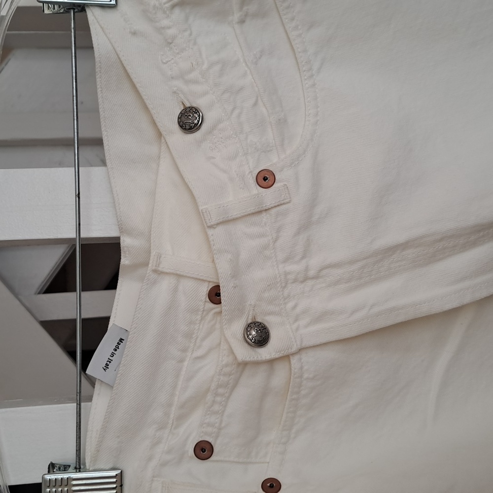R13 White Denim Crossover Shorts NWT in Nico sz27 - Picture 9 of 14